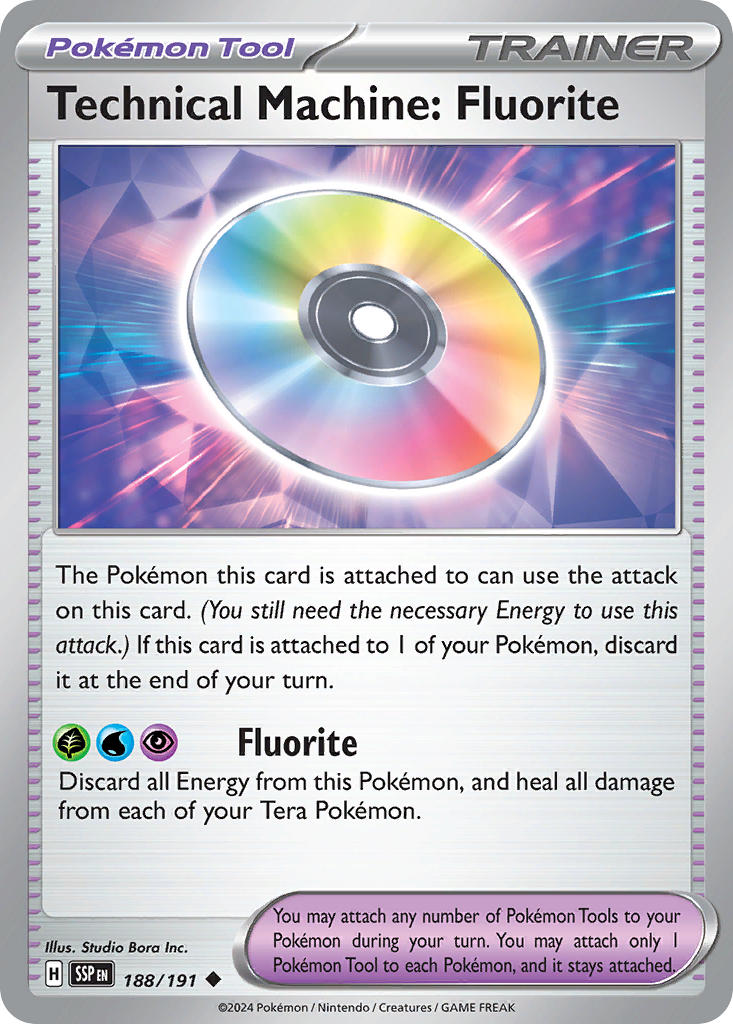 Technical Machine: Fluorite 188/191 - POKEMON SCARLET & VIOLET: SURGING SPARKS