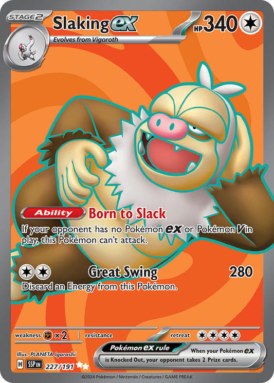 Slaking 227/191 - POKEMON SCARLET & VIOLET: SURGING SPARKS - Pokemon Single Card