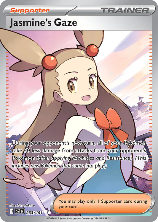 Jasmine's Gaze 233/191 - POKEMON SCARLET & VIOLET: SURGING SPARKS - Pokemon Single Card