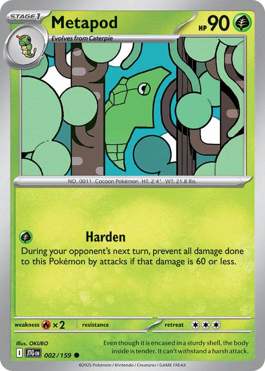 Metapod 002/159 - POKEMON SCARLET & VIOLET: JOURNEY TOGETHER