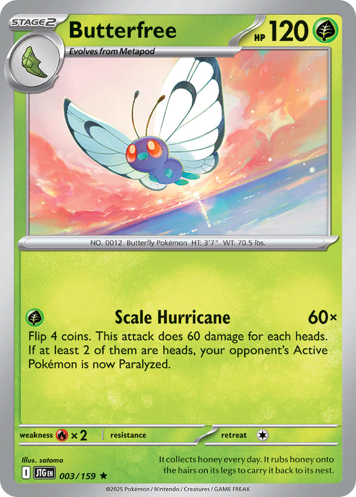 Butterfree 003/159 - POKEMON SCARLET & VIOLET: JOURNEY TOGETHER