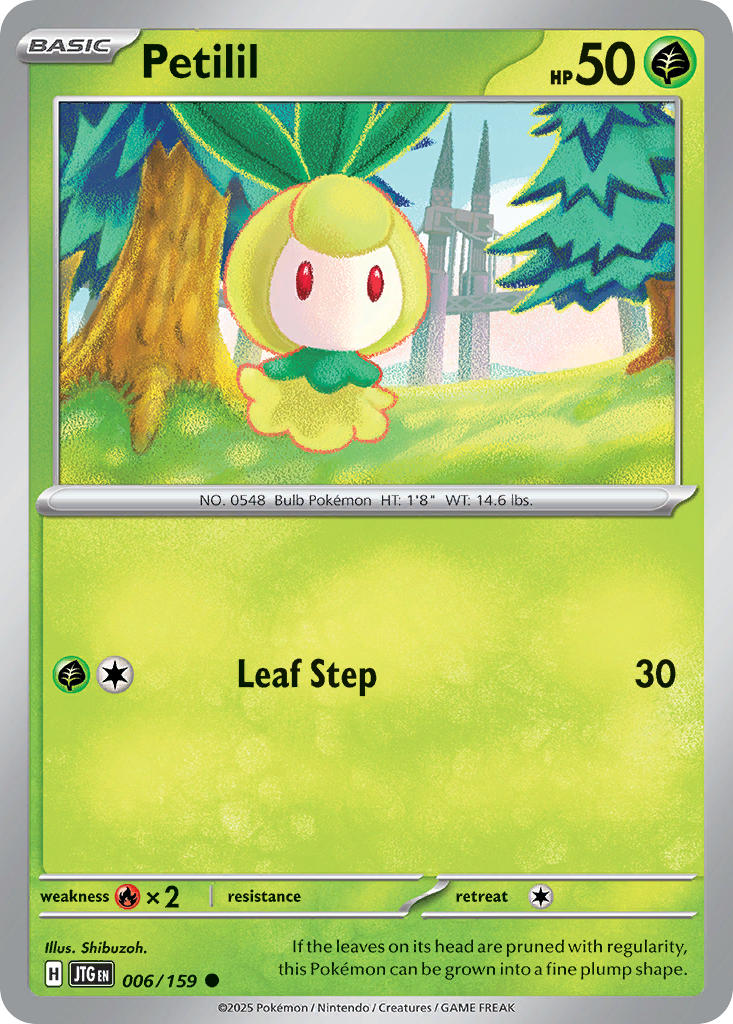 Petilil 006/159 - POKEMON SCARLET & VIOLET: JOURNEY TOGETHER