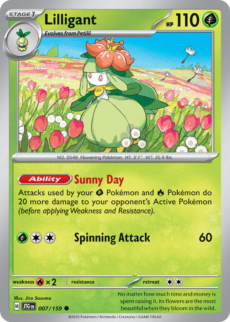 Lilligant 007/159 - POKEMON SCARLET & VIOLET: JOURNEY TOGETHER
