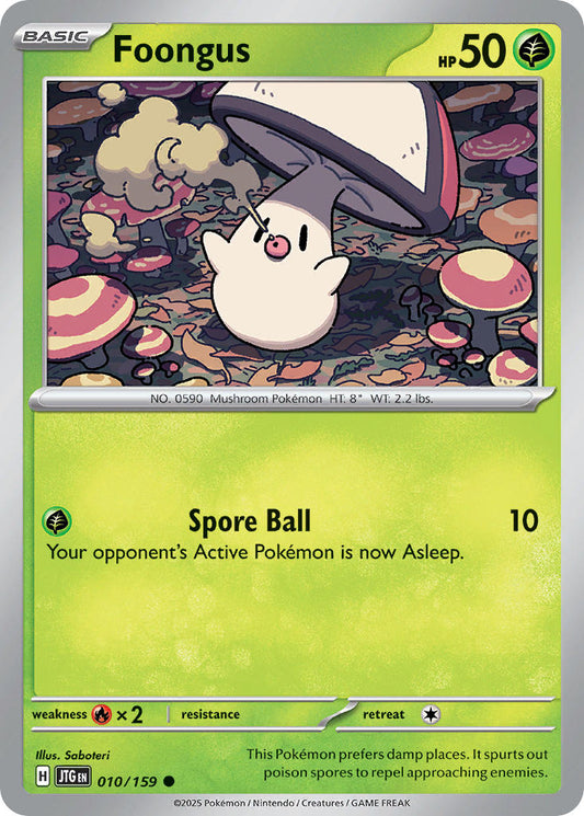 Foongus 010/159 - POKEMON SCARLET & VIOLET: JOURNEY TOGETHER