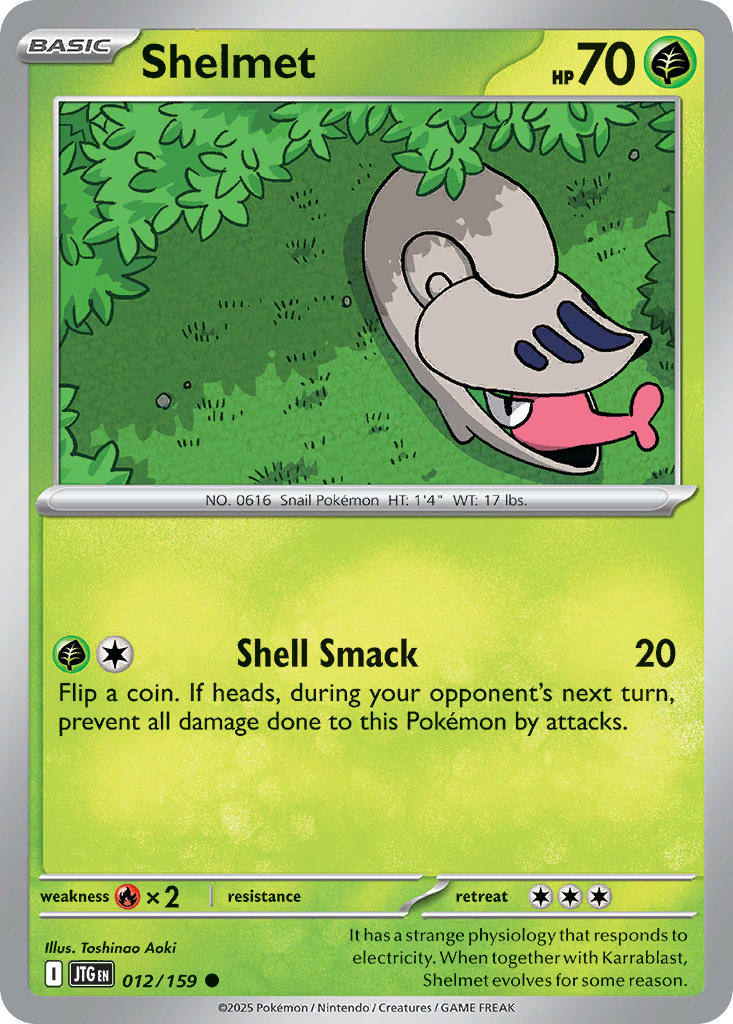 Shelmet 012/159 - POKEMON SCARLET & VIOLET: JOURNEY TOGETHER