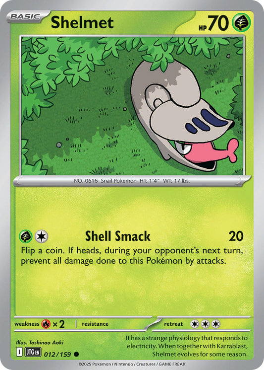Shelmet 012/159 - POKEMON SCARLET & VIOLET: JOURNEY TOGETHER
