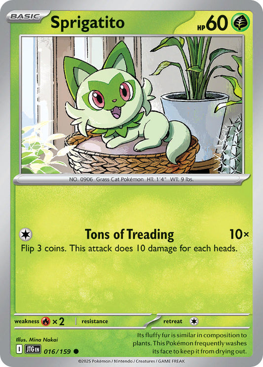 Sprigatito 016/159 - POKEMON SCARLET & VIOLET: JOURNEY TOGETHER