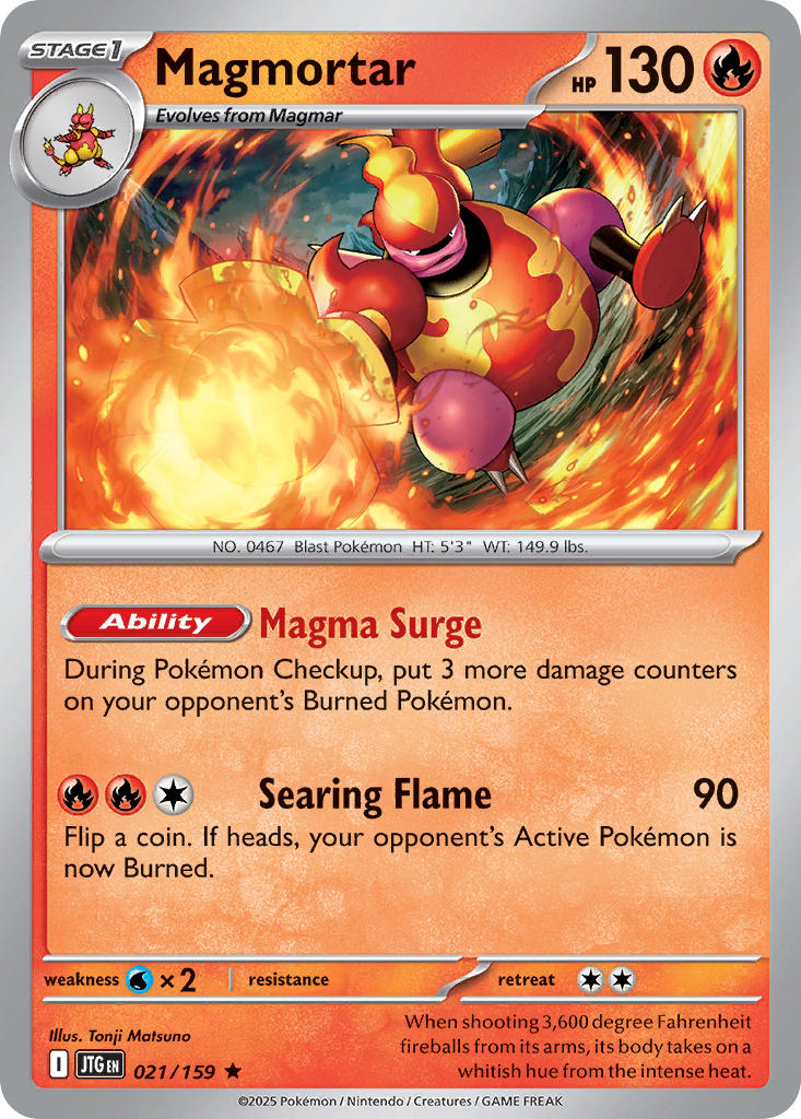 Magmortar 021/159 - POKEMON SCARLET & VIOLET: JOURNEY TOGETHER