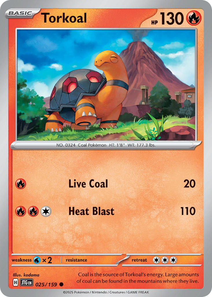 Torkoal 025/159 - POKEMON SCARLET & VIOLET: JOURNEY TOGETHER