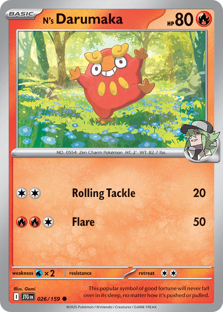 N's Darumaka 026/159 - POKEMON SCARLET & VIOLET: JOURNEY TOGETHER
