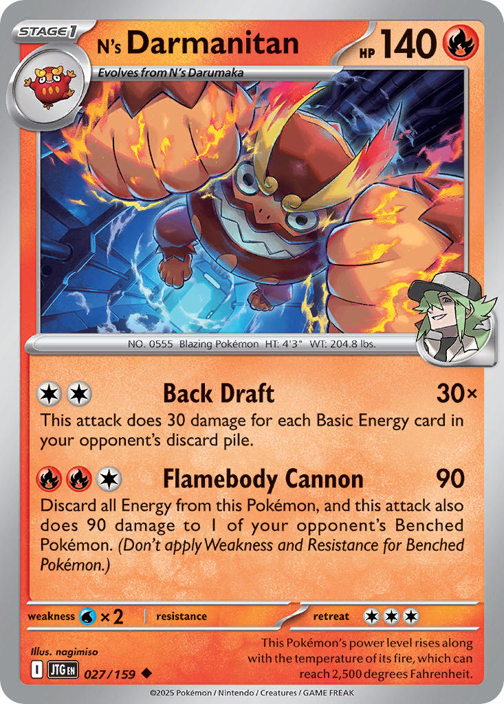 N's Darmanitan 027/159 - POKEMON SCARLET & VIOLET: JOURNEY TOGETHER