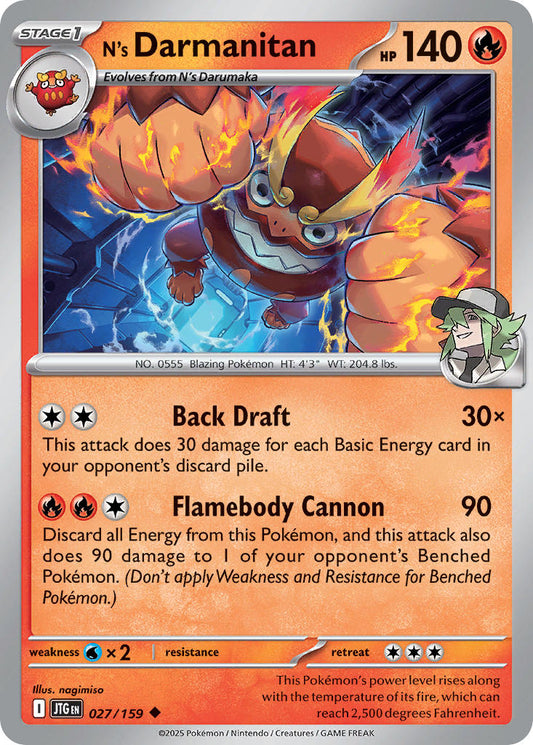 N's Darmanitan 027/159 - POKEMON SCARLET & VIOLET: JOURNEY TOGETHER