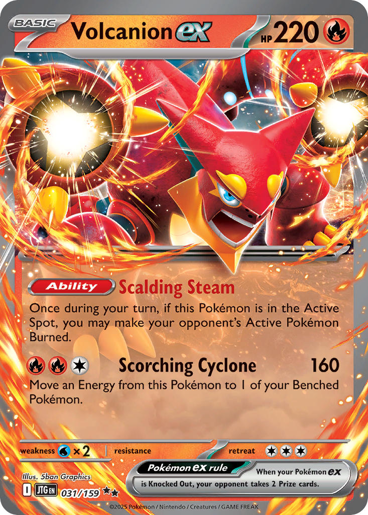 Volcanion ex 031/159 - POKEMON SCARLET & VIOLET: JOURNEY TOGETHER