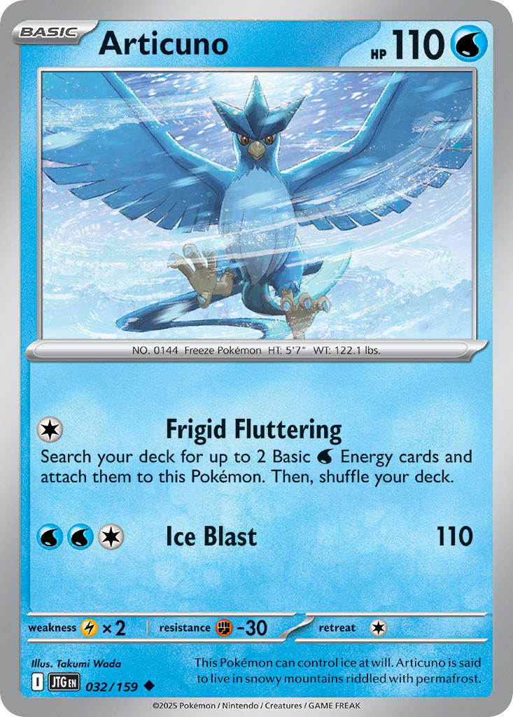 Articuno 032/159 - POKEMON SCARLET & VIOLET: JOURNEY TOGETHER