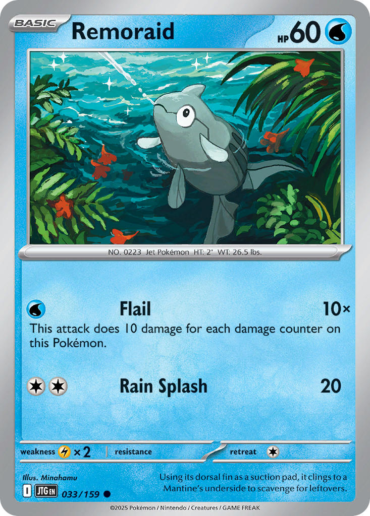 Remoraid 033/159 - POKEMON SCARLET & VIOLET: JOURNEY TOGETHER