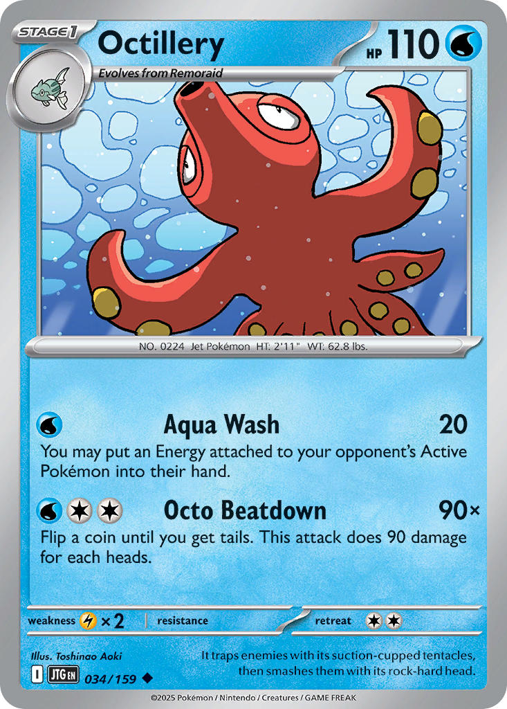 Octillery 034/159 - POKEMON SCARLET & VIOLET: JOURNEY TOGETHER