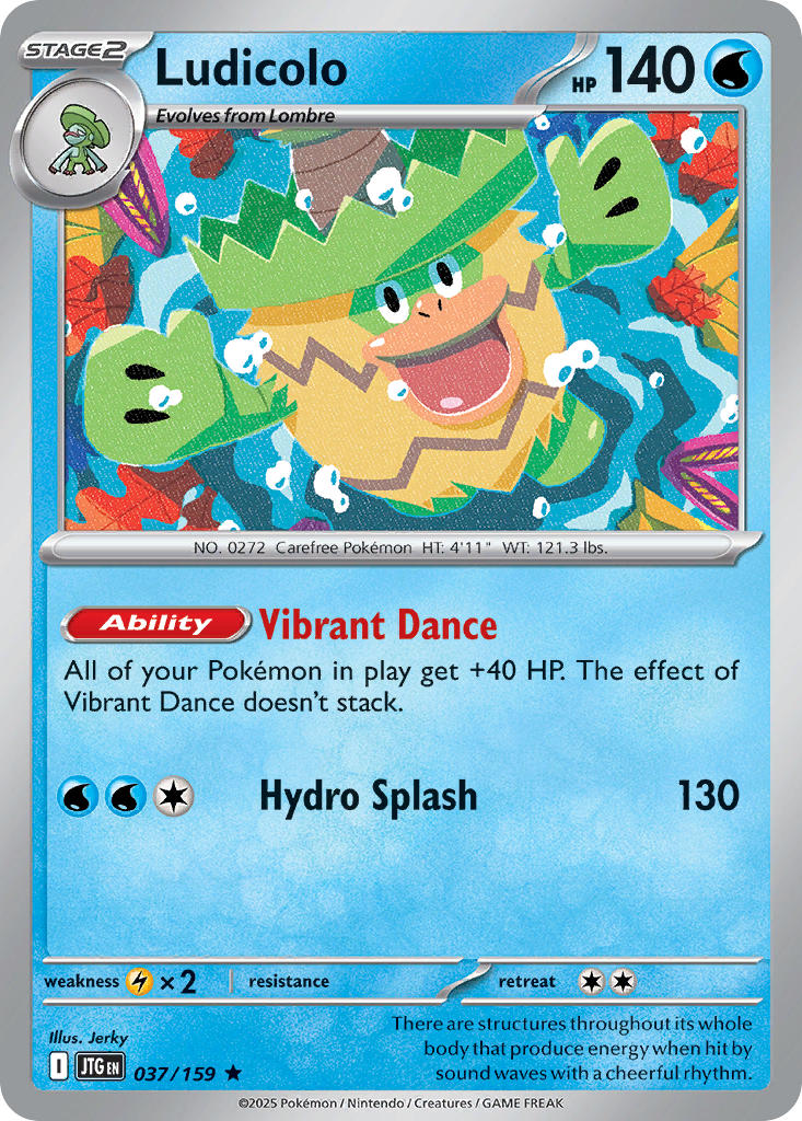Ludicolo 037/159 - POKEMON SCARLET & VIOLET: JOURNEY TOGETHER