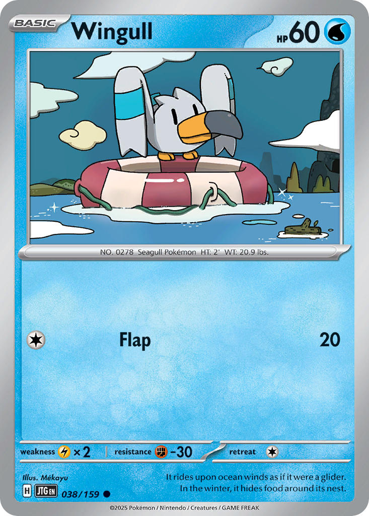 Wingull 038/159 - POKEMON SCARLET & VIOLET: JOURNEY TOGETHER