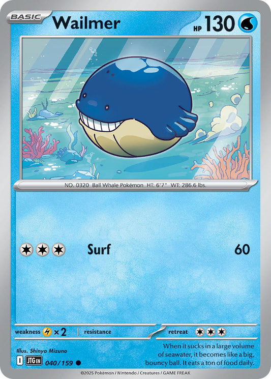 Wailmer 040/159 - POKEMON SCARLET & VIOLET: JOURNEY TOGETHER