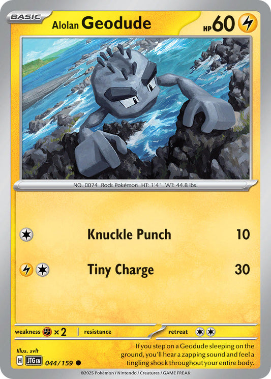 Alolan Geodude 044/159 - POKEMON SCARLET & VIOLET: JOURNEY TOGETHER