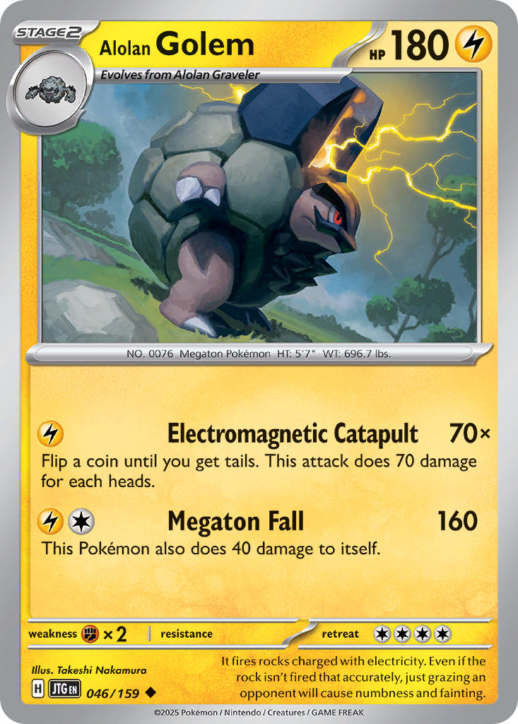 Alolan Golem 046/159 - POKEMON SCARLET & VIOLET: JOURNEY TOGETHER