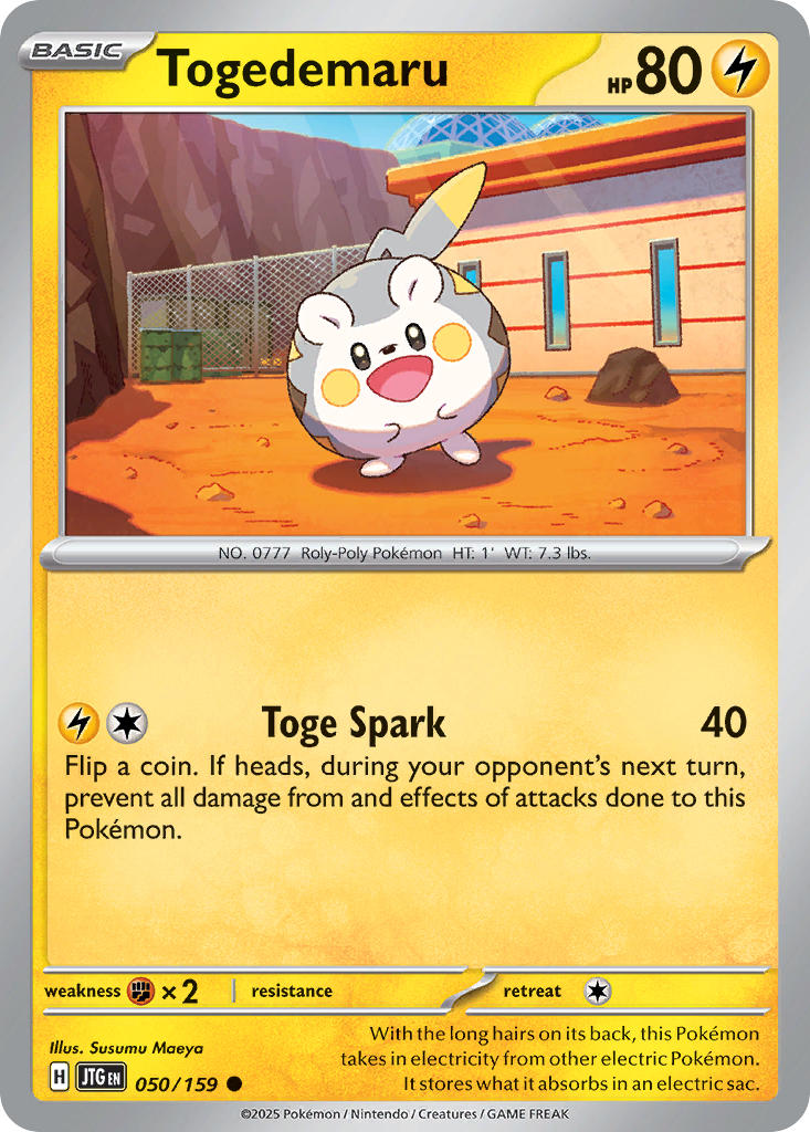 Togedemaru 050/159 - POKEMON SCARLET & VIOLET: JOURNEY TOGETHER