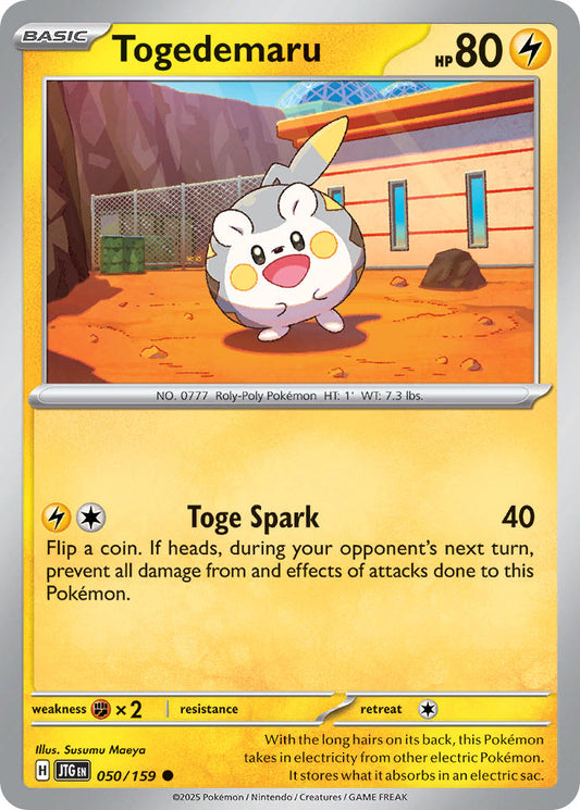 Togedemaru 050/159 - POKEMON SCARLET & VIOLET: JOURNEY TOGETHER