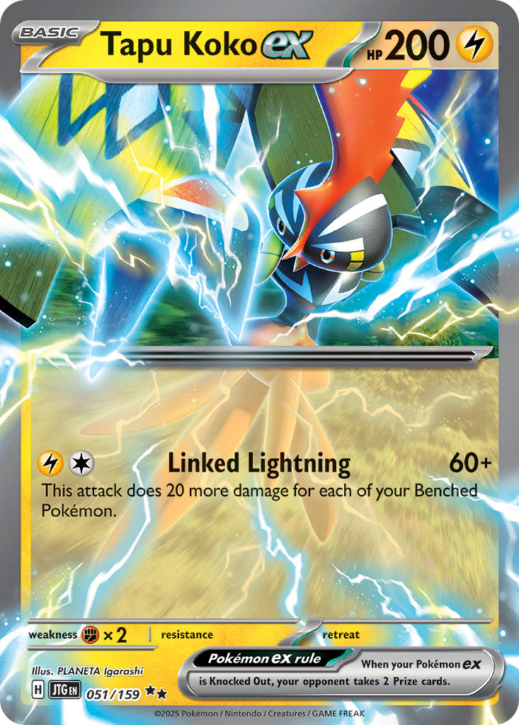 Tapu Koko ex 051/159 - POKEMON SCARLET & VIOLET: JOURNEY TOGETHER