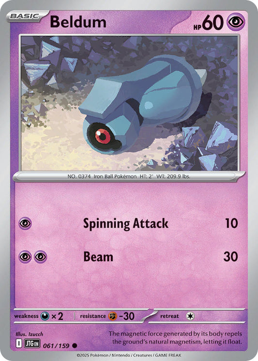 Beldum 061/159 - POKEMON SCARLET & VIOLET: JOURNEY TOGETHER