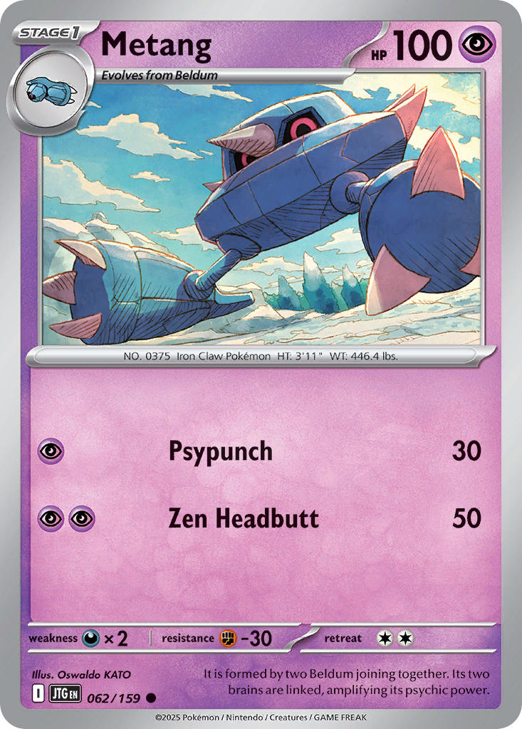 Metang 062/159 - POKEMON SCARLET & VIOLET: JOURNEY TOGETHER