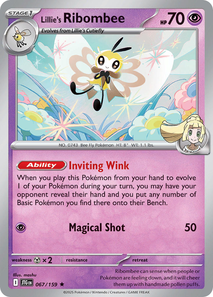 Lillie's Ribombee 067/159 - POKEMON SCARLET & VIOLET: JOURNEY TOGETHER