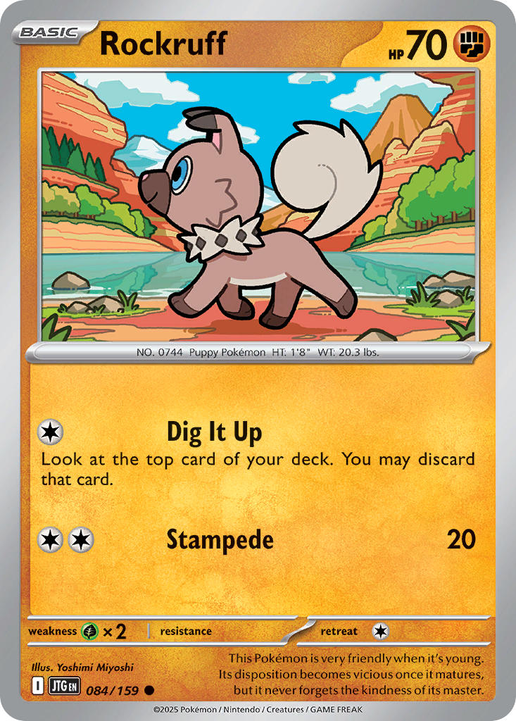 Rockruff 084/159 - POKEMON SCARLET & VIOLET: JOURNEY TOGETHER