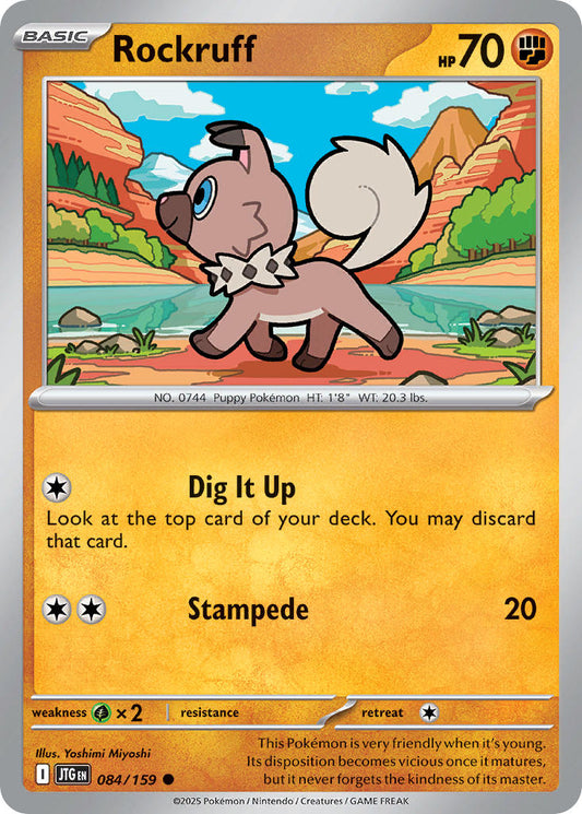 Rockruff 084/159 - POKEMON SCARLET & VIOLET: JOURNEY TOGETHER