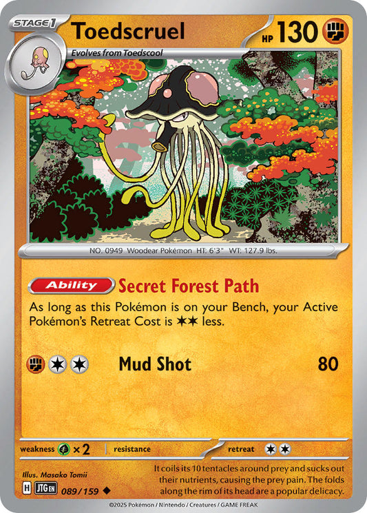 Toedscruel 089/159 - POKEMON SCARLET & VIOLET: JOURNEY TOGETHER