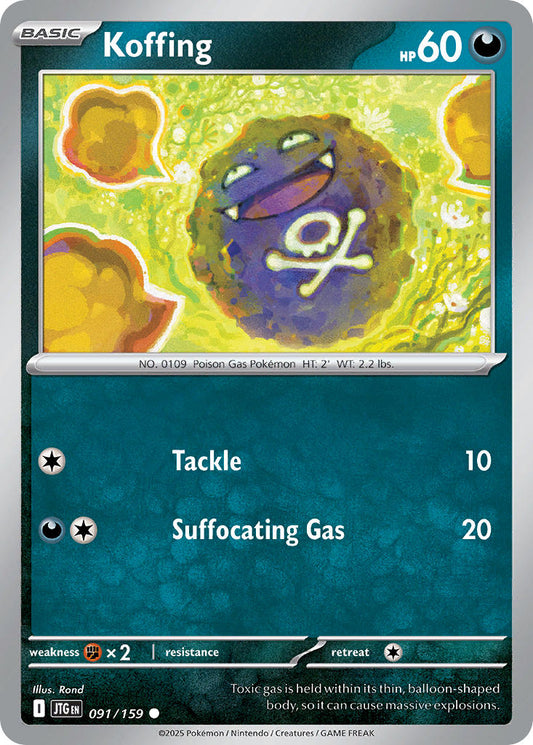 Koffing 091/159 - POKEMON SCARLET & VIOLET: JOURNEY TOGETHER