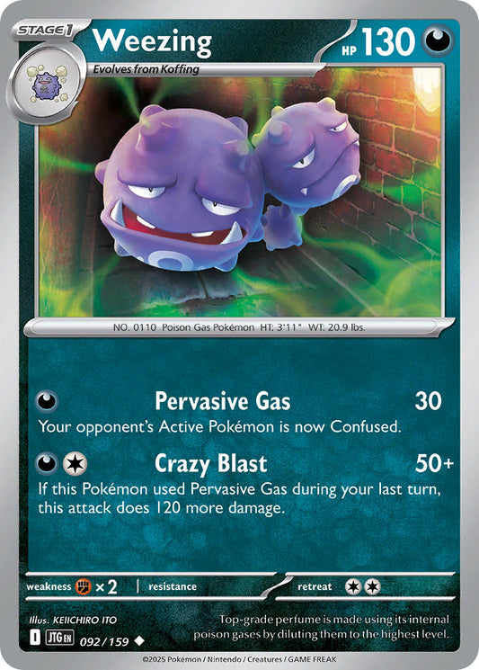 Weezing 092/159 - POKEMON SCARLET & VIOLET: JOURNEY TOGETHER