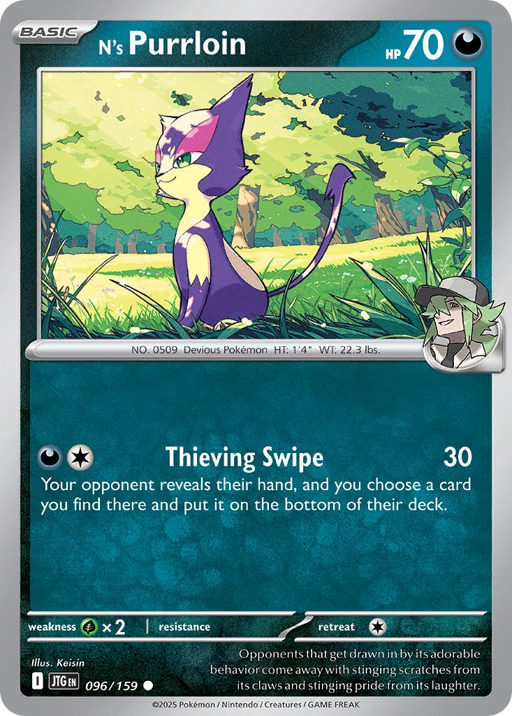 N's Purrloin 096/159 - POKEMON SCARLET & VIOLET: JOURNEY TOGETHER