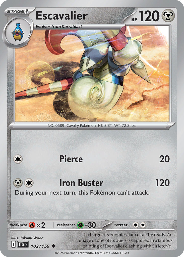 Escavalier 102/159 - POKEMON SCARLET & VIOLET: JOURNEY TOGETHER