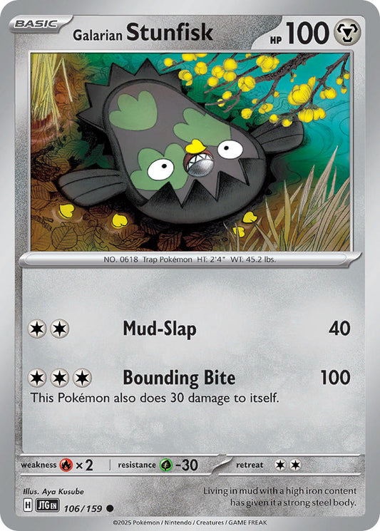 Galarian Stunfisk 106/159 - POKEMON SCARLET & VIOLET: JOURNEY TOGETHER
