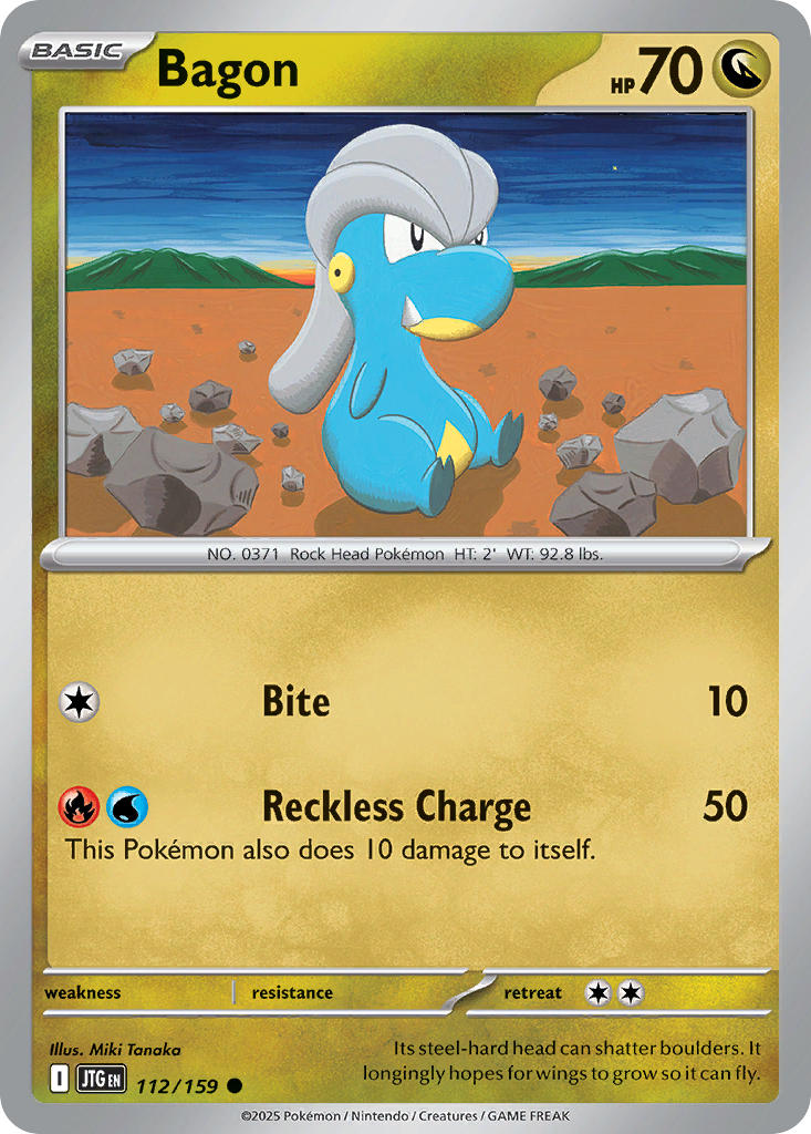 Bagon 112/159 - POKEMON SCARLET & VIOLET: JOURNEY TOGETHER