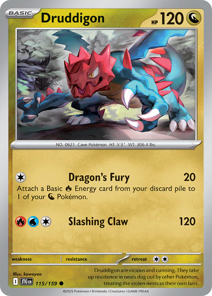 Druddigon 115/159 - POKEMON SCARLET & VIOLET: JOURNEY TOGETHER