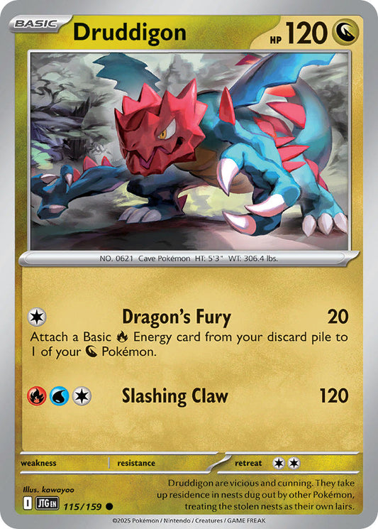 Druddigon 115/159 - POKEMON SCARLET & VIOLET: JOURNEY TOGETHER