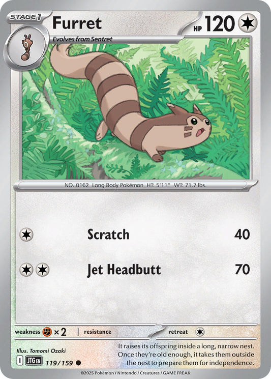Furret 119/159 - POKEMON SCARLET & VIOLET: JOURNEY TOGETHER