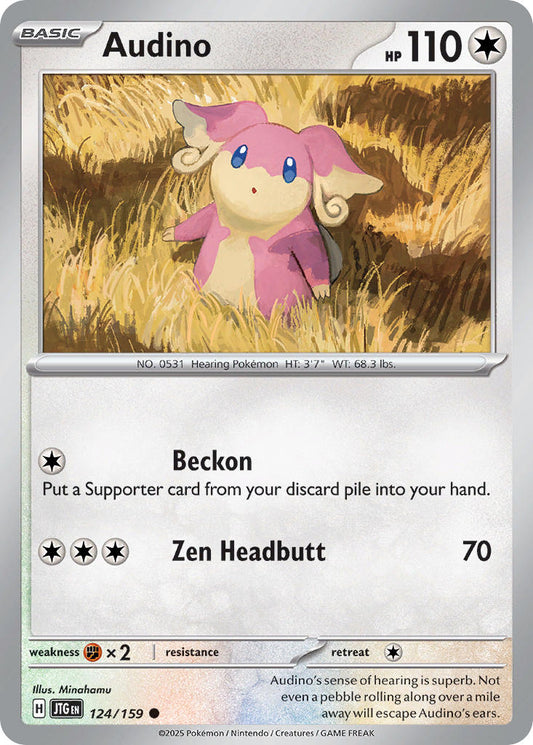 Audino 124/159 - POKEMON SCARLET & VIOLET: JOURNEY TOGETHER