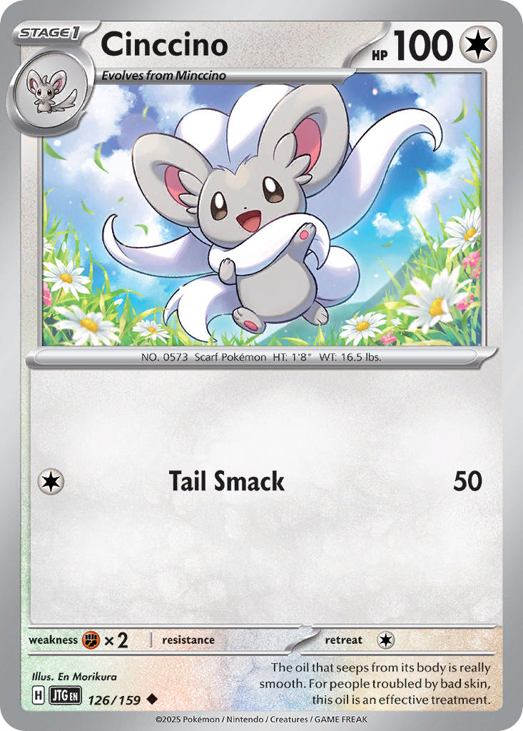 Cinccino 126/159 - POKEMON SCARLET & VIOLET: JOURNEY TOGETHER