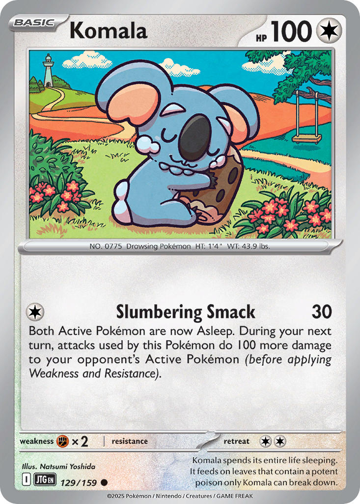 Komala 129/159 - POKEMON SCARLET & VIOLET: JOURNEY TOGETHER