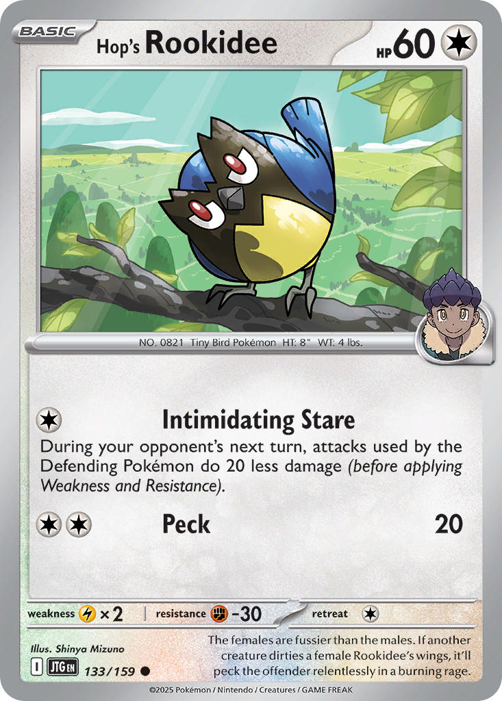 Hop's Rookidee 133/159 - POKEMON SCARLET & VIOLET: JOURNEY TOGETHER