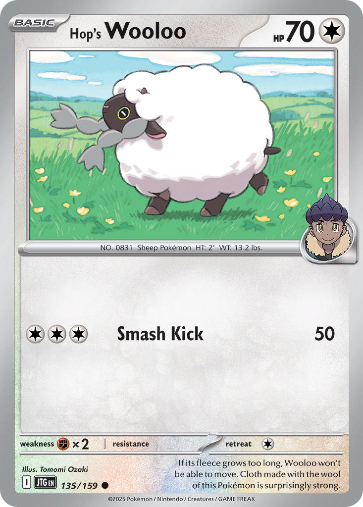 Hop's Wooloo 135/159 - POKEMON SCARLET & VIOLET: JOURNEY TOGETHER