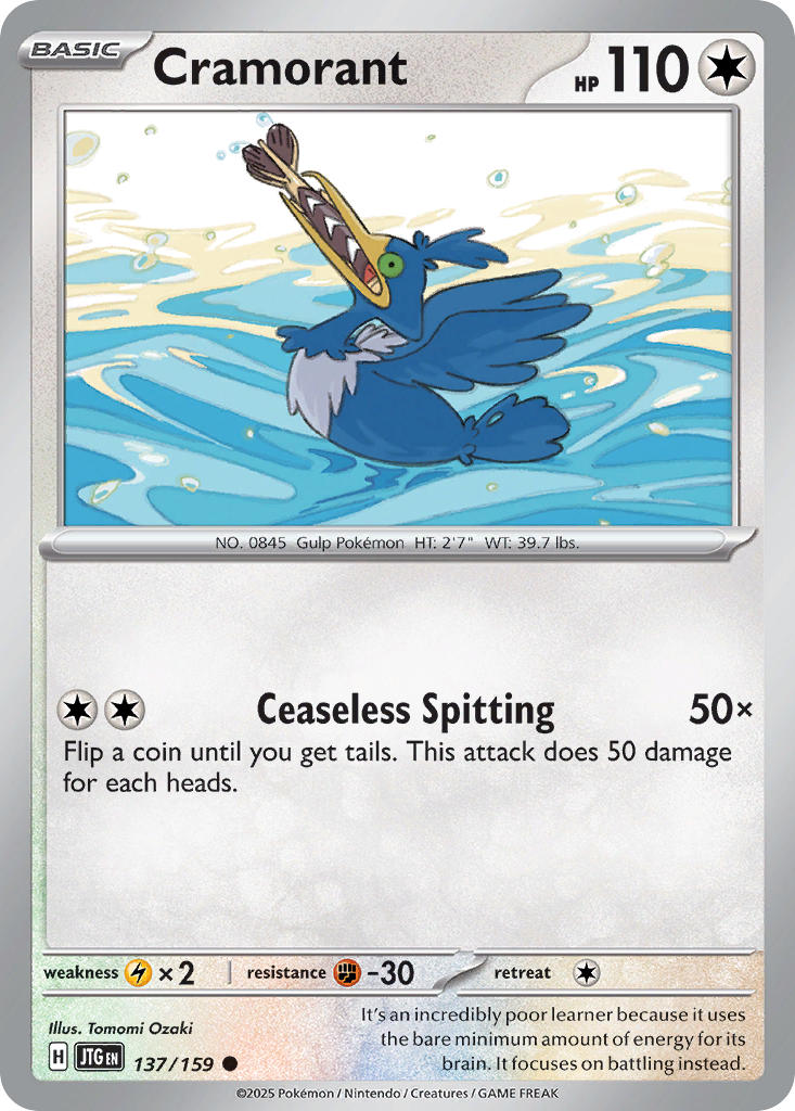 Cramorant 137/159 - POKEMON SCARLET & VIOLET: JOURNEY TOGETHER