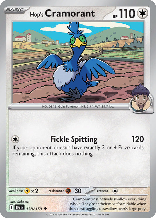 Hop's Cramorant 138/159 - POKEMON SCARLET & VIOLET: JOURNEY TOGETHER